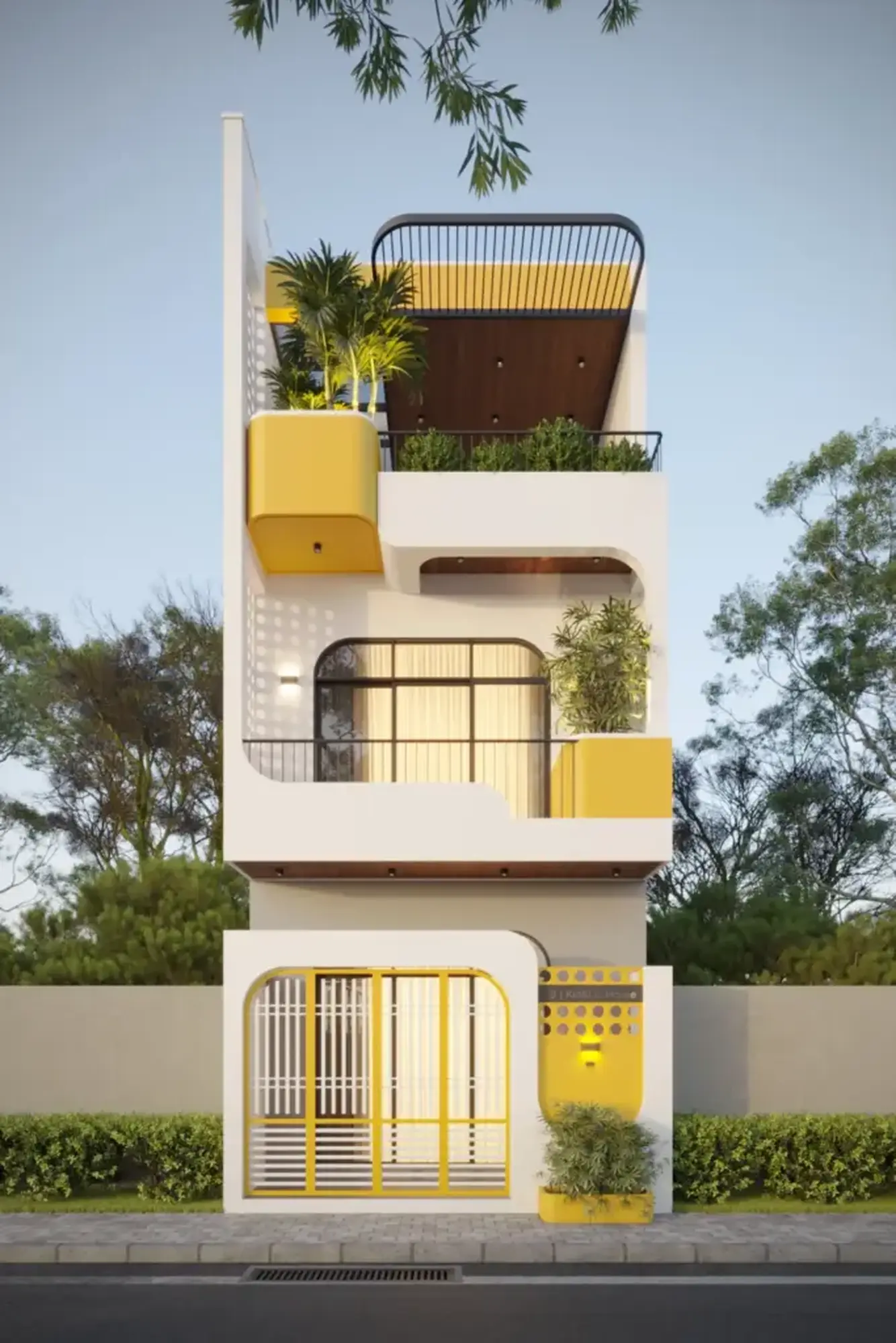 HẢI HOUSE – NHÀ PHỐ HIỆN ĐẠI 3 TẦNG NỔI BẬT VỚI SẮC TRẮNG VÀNG