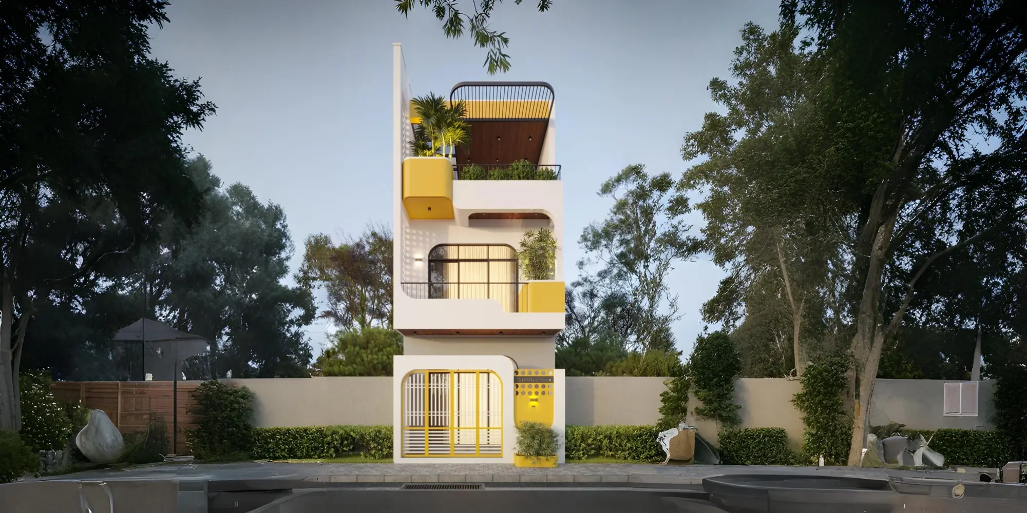 HẢI HOUSE – NHÀ PHỐ HIỆN ĐẠI 3 TẦNG NỔI BẬT VỚI SẮC TRẮNG VÀNG